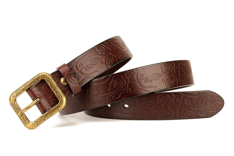 100% cowhide, 24k pure steel buckle belt - Image 5