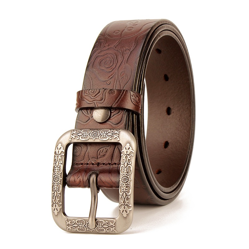 100% cowhide, 24k pure steel buckle belt - Image 3