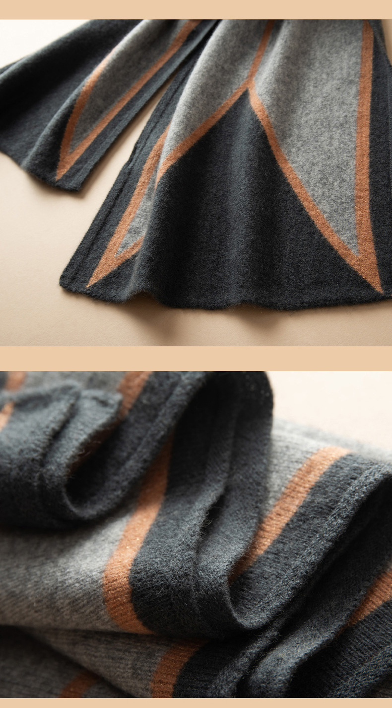 Fashionable thickened shawl scarf, 32*180cm - Image 9